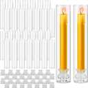Cieex 30 Pack Glass Hurricane Candle Holders, Candle Sticks Holder Decor