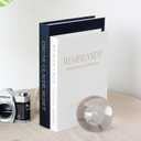 Neatmeat Decorative Books Set with Coffee Table Storage  Faux Books for Bookshelf and Home Decor  Modern Living Room Accent Book Box (Grey-beige)