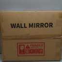 WONSTART White Metal Framed Bathroom Mirror with Shelf, 24.4 X 31 in Rectangular Wall Mounted Bathroom Vanity Mirror, Modern Bathroom Mirror with Storage for Over Sink, Entryway (White)