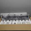 SineRise Vanity Light with 3 Color Modes (3000K/4000K/6000K), Eye Protection LED Bathroom Light Fixture, Dimmable Modern Wall Light Over Mirror with Clear Glass Shade (Black, 5-Light)