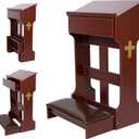 Wooden Prayer Kneeler Bench, Foldable Prayer Stool with Storage Drawer