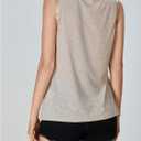 SOLY HUX Tank Top for Women Scoop Neck Sleeveless Contrast Metallic Summer Tops (S)