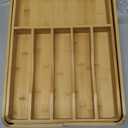 SMIRLY Silverware Drawer Organizer Bamboo Kitchen Drawer Organizer, Adjustable Utensil Holder and Cutlery Tray, Drawer Dividers for Flatware and Kitchen Utensils | Adjustable, Drawer Dividers, Flatware, Kitchen Utensils