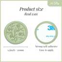 UNIQOOO Wax Seal Stickers - 3D Flower Wedding Invitation Envelope Seal Sticker, 50 Pcs Self- Adhesive Sage Green Floral Stickers, Perfect for Invitation, Christmas, Gift Wrapping
