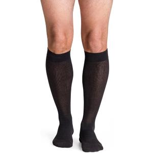 DYNAVEN by Sigvaris Unisex Compression Calf-High Cushioned Socks for Men, Women 20-30mmHg Weight - Closed Toe Design for Everyday Support (Medium Long, Black)