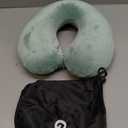 Travel Pillow - Memory Foam Neck Pillow Support Pillow, Luxury Compact & Lightweight Quick Pack for Camping, Sleeping Rest Cushion (Green)