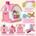 Montessori Toys for 1 Year Old Girl Gift, Musical Learning House with Lights & Sounds, Interactive Musical Toys for Baby Girls 12-18 Months,First 1st Birthday Gifts,Toddler Toy for 1,2,3 Year Old Girl