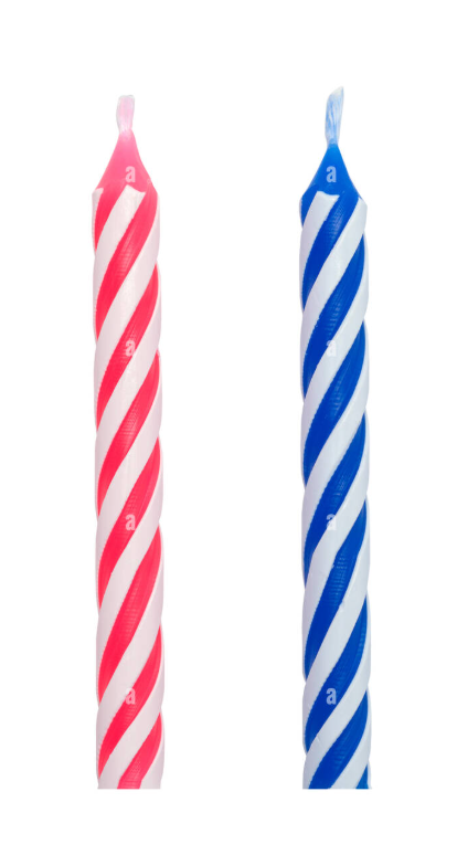 2 x Birthday Candles 24 Pieces