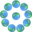 Coopay Inflatable Globe PVC World Globe Inflatable Earth Beach Ball for Beach Playing or Teaching