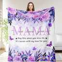 OHOIT Gifts for Mom, Mom Birthday Gifts Blanket, We Love You Present for Mother Mommy Stepmom from Daughter Son, Mother's Day Blanket to My Mom 60"x50", Throw Size 50" x 60"