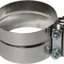 3.5 inch Exhaust Clamp - Lap Joint Exhaust Band Clamps Preformed Stainless Steel