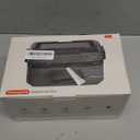 Portable Self-Heating Electric Lunch Box with USB Battery, Rechargeable Food Warmer for Work, Picnic, Camping, Car, Outdoor black (1.6L)