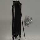 X AUTOHAUX 40pcs Bicycle Carbon Steel Spokes 12G Bike Spoke 219mm Length with Nipples for Most Bicycle Black