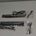 8in White Amber Red Motorcycle Led Tail Lights,Waterproof Triple Row led Strips,108 LEDs License Plate Lamp Full Function with Brake Reverse Turn Signal Running Light for Motorcycle Car