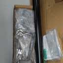 Ivilon Drapery Window Curtain Rod - End Cap Style Design 1 Inch Pole. 28 to 48 Inch Color Black