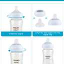 Sippy Cup Nipples for Philips Avent Natural Baby Bottles, My Grippy Spout Sippy Cup and Natural Trainer Sippy Cup, Soft 100% Silicone Sippy Spout Nipples, 6m+, 4 Count