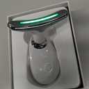 7 Color Face and Neck Massager Light Therapy, Red Light Based Facial Massager for Skin Care, Smoothing, Firming (White)