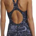 TYR Women's Thresher Hyperblitz Open Back Swimsuit Competitive Racing One Piece Swimwear (Black) Size 34