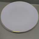 Nervure 100 Pieces Gold Plastic Plates - 10.25 inch Gold Dinner Plates - Heavyweight White and Gold Disposable Plates Ideal for Wedding & Party & Mothers Day