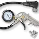 Prestaflator ECO Bike Tire Inflator with Analog Pressure Gauge, Presta & Schrader Valves, Portable Bike Air Compressor for Tubeless, Road & Automotive Tires, Handheld Tire Inflator Tool