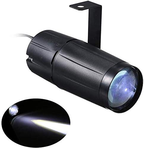 Lixada Pinspot Light 10W LED Spot Stage Lights Mini Beam Track Lighting Fixture for Family Party Home Decoration Bar Club Pub DJ Show Concert Wedding - White