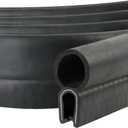 Car Door Rubber Seal Strip with Top Bulb(26Ft), Automotive Weather Stripping Soundproofing Edge Guard Trim for Cars, Trucks, Boats, and Home Applications (26Feet)