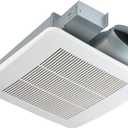 Tech Drive Bathroom fan 50-80-100 CFM DC Energy-Saving Motor,Very Quiet Ventilation and Exhaust Fan, Ceiling or Wall Mounted Fan, CFM Adjustable,White