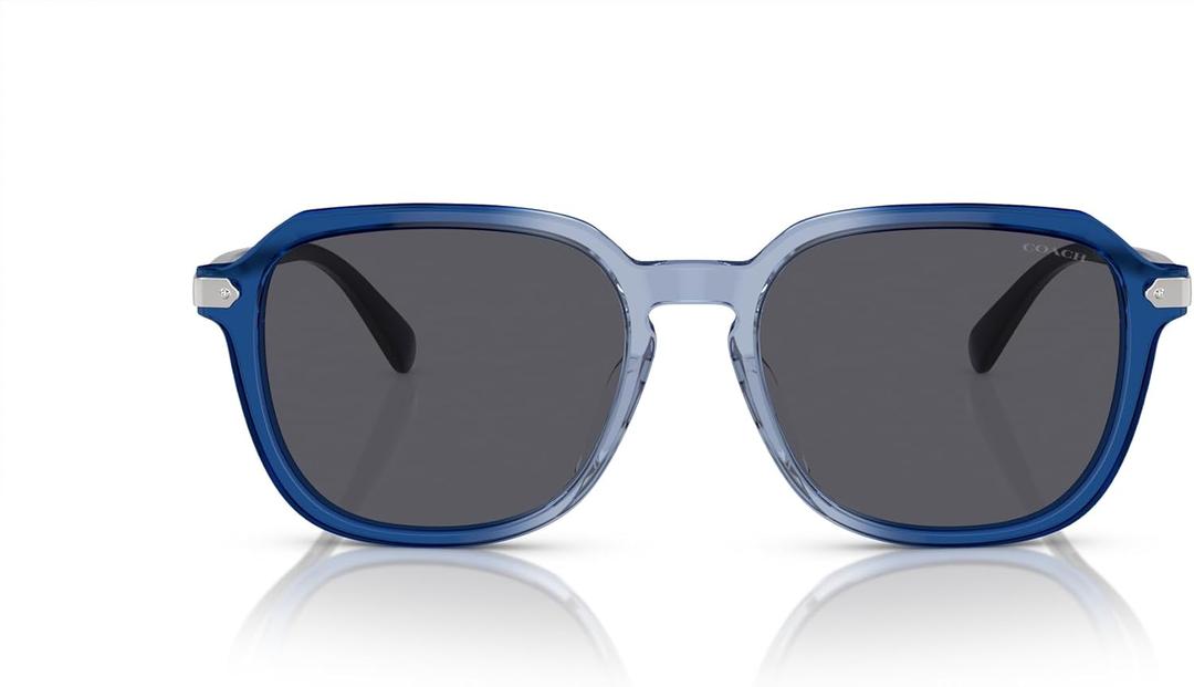 Coach Men's Hc8383u Universal Fit Square Sunglasses