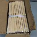 Sepwedd 50pcs Cream-Coloured Paper Hand Fan Bamboo Folding, Handheld Paper Fan for Wedding Party and Home Decoration