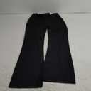 Women's Maternity Flare Leggings Over The Belly - Casual Pregnancy Yoga Pants with Pockets Buttery Soft (Medium, Black)