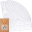 Sureio 360 Pieces Necklace Chain Adhesive Pouch for Necklace Display Cards, Earring Packaging Clear Plastic Jewelry Packaging Bag for Selling Storage to Hold Loose Chain Jewelry Supplies