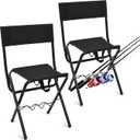 Wenqik 2 Pcs Folding Fishing Chair with Rod Holders, Black
Portable Fishing Chair, Lightweight, with Carry Handle. Ideal for Camping, Beach, Picnics, Hunting, Everyday Outdoor Use