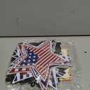 Whaline 24Pcs Patriotic Refrigerator Magnets 4th of July Stars Fireworks Refrigerator Magnetic Stickers Stars and Stripes Magnetic Decals for Independence Day Fridge Metal Door Cabinets Mailbox Decor