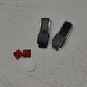 Strongest Home Heavy Duty Door Stopper Wedge (2 Chrome PCs) | Non-Slip Rubber and Metal Door Stop for Heavy Doors | Work on Wood, Tile, Carpet + 2 White Wall Protectors (Black Silver)