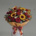 Stake Graves Cemetery Decorations - Metal Memorial Grave Marker,Sunflower Rose Garden Stakes Tombstone Decor, Artificial Cemetery Metal Flowers for Cemetery Outdoors Yard Garden (Yellow)