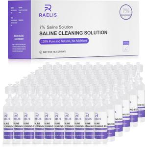 7% Saline Solution for Various Household Uses, 300ml (10.56 FL OZ), 5ml Each, 60Pack