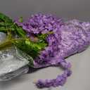 Giegxin 26 Pcs 3D Wisteria Tree for Classroom Room Ceiling Wall Decor Bulletin Board Large Wisteria Garland with 5 Metal Mesh Panel Artificial Fake Hanging Flower Wedding Backdrop(Purple)