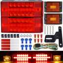 LINKITOM Submersible LED Trailer Light Kit, Super Bright Fully Waterproof Tail and Turn Signal Lights for Boat Trailer