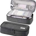 WEMATE Pencil Case, Large Storage Organizer for Stationery, Back - to - School Essential, Teacher Must - have, Big Pencil Pouch, Marker Case School Supplies for College & High School (Grey)