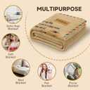 Get Well Gifts for Women, Extra Large Inspirational You are Not Alone Comfort Blanket, Supportive Plush Throw for Mom Sister Friend, Inspirational Spiritual Care Package, 50"x70" (Beige)