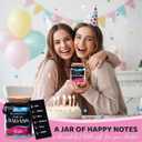 2 x Birthday Gifts for Women  Best Friend Affirmation Jar with Inspirational Notes  Thoughtful Self-Care Message Jar, Sentimental Friendship Gift for Her, Ready to Gift