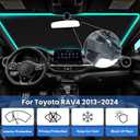 Windshield Sun Shade for Toyota RAV4 2013-2024 LE XLE Premium Limited XLE Adventure TRD Off-Road, Car Front Window Sunshade with 240T Sun Visor Protector Blocks UV Rays Heat Sun Shield Accessories