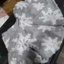 Mini Tree Skirt 36 Inches Christmas Tree Skirt Luxury Grey Plush Skirt with White Snowflakes Xmas Party Decor