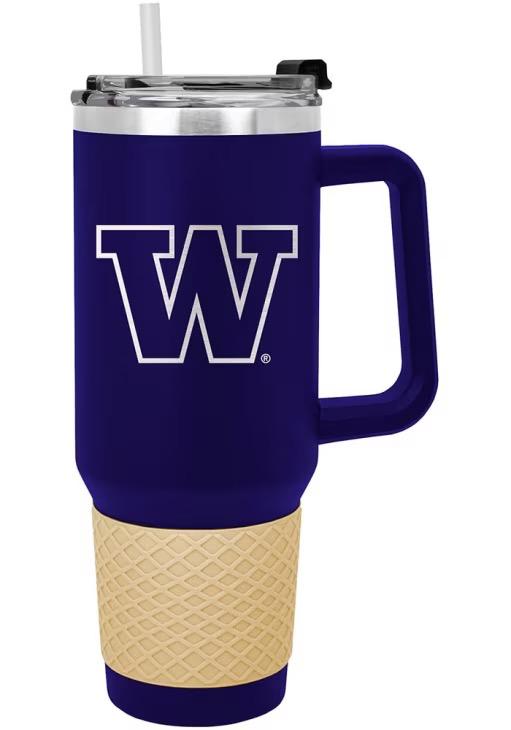 PURPLE WASHINGTON HUSKIES 40OZ COLOSSUS STAINLESS STEEL TUMBLER