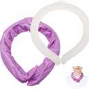 Neck Ice Pack, Ice Neck Wrap Ice Ring Hot Cold Therapy Soft Gel for Pain Relief Neck Tension and Office Neck Pressure (Purple)