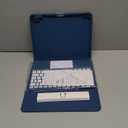 Harvopu Compatible for iPad 11th 10th Generation Case with Keyboard, Folio Cover with Pencil Holder, Multi-Touch Trackpad, 7 Color Backlit, Detachable Keyboard for iPad (A16) 11th/10th Gen (Navy Blue)