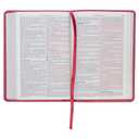 KJV Holy Bible, Compact Faux Leather Red Letter Edition - Ribbon Marker, King James Version, Pink (KJV Compact Editions)