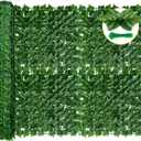 KASZOO 120"x40" Artificial Ivy Privacy Fence Screen - UV-Anti Breathable Faux Ivy Greenery Fence Panels for Patio, Balcony, Garden, Backyard Indoor Outdoor Decor