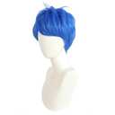 Short Blue Cosplay Wigs for Men Halloween Male Wig 