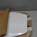 BEMIS 500EC 390 Toilet Seat with Easy Clean & Change Hinges, 1 Pack Round, Cotton White